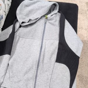Athletic Works Gray and Black Kids Hoodie